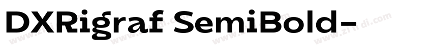 DXRigraf SemiBold字体转换